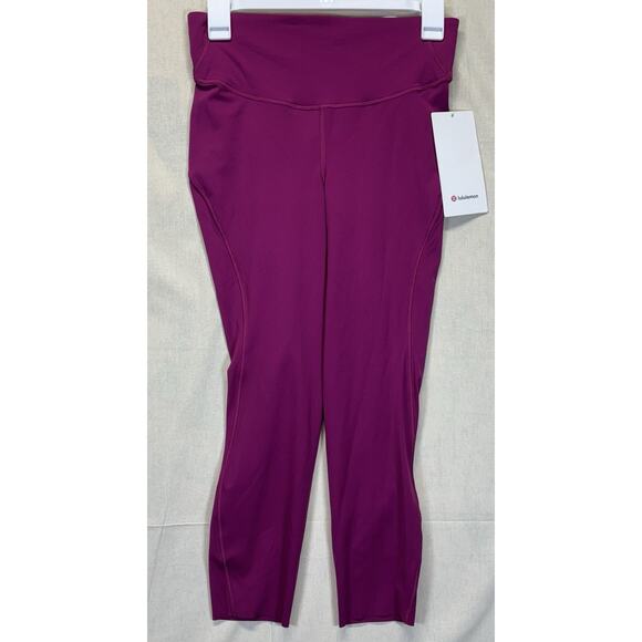 Lululemon Base Pace HR Crop 23" Women's Size 6 Moonlit Magenta LW6BO1S New - Picture 4 of 14
